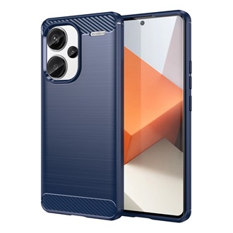 Redmi Note 13 Pro Plus 5G Gigapack Szilikon telefonvédő ütésállóság, karbon minta, SÖTÉTKÉK