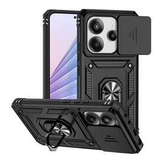 Redmi Note 14 4G GIGAPACK Defender szilikon telefonvédő ütésállóság, kameravédő, FEKETE