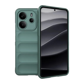 Redmi Note 14 4G GIGAPACK Szilikon telefonvédő ütésállóság, 3D, SÖTÉTZÖLD