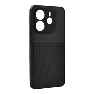 Redmi Note 14 4G GIGAPACK Szilikon telefonvédő ütésállóság, csíkos, FEKETE