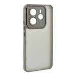 Redmi Note 14 4G GIGAPACK Szilikon telefonvédő ütésállóság, kameravédő, VILÁGOSSZÜRKE