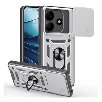 Redmi Note 14 5G GIGAPACK Defender szilikon telefonvédő ütésállóság, kameravédő, EZÜST