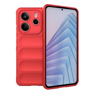 Redmi Note 14 5G GIGAPACK Szilikon telefonvédő ütésállóság, 3D, PIROS