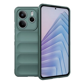 Redmi Note 14 5G GIGAPACK Szilikon telefonvédő ütésállóság, 3D, SÖTÉTZÖLD