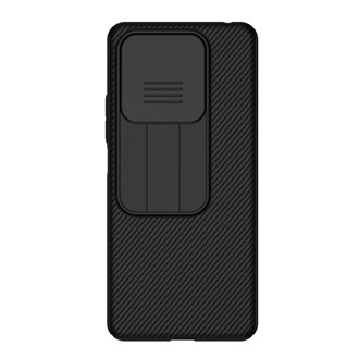 Redmi Note 14 5G NILLKIN CAMSHIELD szilikon telefonvédő ütésállóság, csíkos, FEKETE