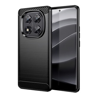 Redmi Note 14 Pro 4G GIGAPACK Szilikon telefonvédő ütésállóság, karbon minta, FEKETE