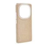 Redmi Note 14 Pro 5G GIGAPACK Szilikon telefonvédő műanyag belső, csillogó hátlap, ARANY