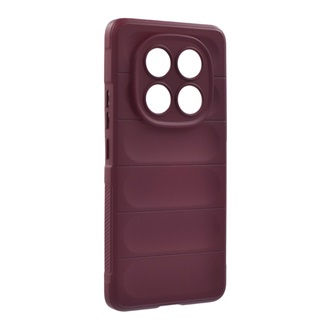 Redmi Note 14 Pro 5G GIGAPACK Szilikon telefonvédő ütésállóság, 3D, BORDÓ