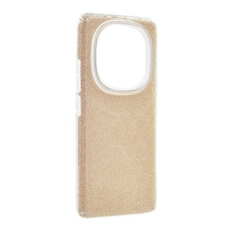 Redmi Note 14 Pro Plus 5G GIGAPACK Szilikon telefonvédő műanyag belső, csillogó hátlap, ARANY