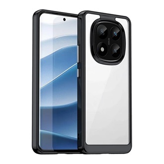 Redmi Note 14 Pro Plus 5G GIGAPACK Szilikon telefonvédő ütésállóság, átlátszó hátlap, FEKETE