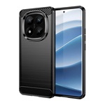 Redmi Note 14 Pro Plus 5G GIGAPACK Szilikon telefonvédő ütésállóság, karbon minta, FEKETE
