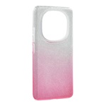 Redmi Note 15 Pro 5G GIGAPACK Szilikon telefonvédő műanyag belső, csillogó hátlap, ÁTLÁTSZÓ/RÓZSASZÍN