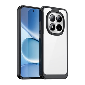 Redmi Note 15 Pro 5G GIGAPACK Szilikon telefonvédő ütésállóság, átlátszó hátlap, FEKETE