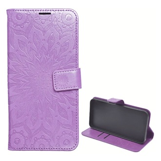 Redmi Note 15 Pro 5G GIGAPACK Tok álló, bőr hatású FLIP, mandala, LILA