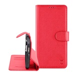 Redmi Note 15 Pro 5G TACTICAL FIELD NOTES tok álló, bőr hatású FLIP, prémium, PIROS