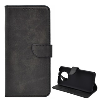 Redmi Note 9T 5G Gigapack Tok álló, bőr hatású FLIP, prémium, FEKETE