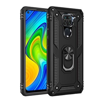 Redmi Note 9 Gigapack Defender szilikon telefonvédő ütésállóság, mágneses, FEKETE