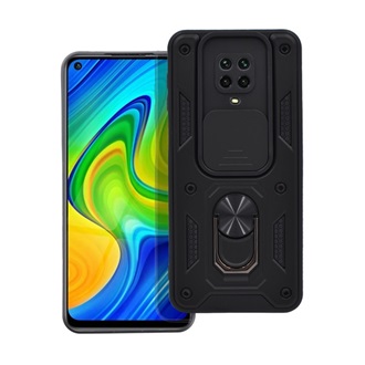 Redmi Note 9 Pro GIGAPACK Defender szilikon telefonvédő ütésállóság, kameravédő, FEKETE