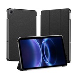 Redmi Pad 2 9.7 DUX DUCIS DOMO tok álló, bőr hatású aktív FLIP, textil minta, FEKETE