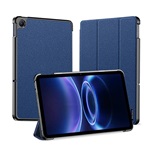 Redmi Pad 2 9.7 DUX DUCIS DOMO tok álló, bőr hatású aktív FLIP, textil minta, SÖTÉTKÉK