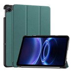 Redmi Pad 2 9.7 GIGAPACK Tok álló, bőr hatású aktív FLIP, asztali tartó, SÖTÉTZÖLD