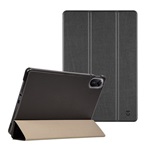 Redmi Pad 2 TACTICAL BOOK TRIFOLD tok álló, bőr hatású aktív FLIP, asztali tartó, FEKETE