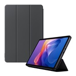 Redmi Pad 2 XIAOMI tok álló, bőr hatású aktív FLIP, asztali tartó, SÖTÉTSZÜRKE