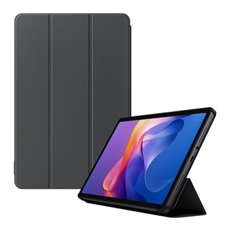 Redmi Pad 2 XIAOMI tok álló, bőr hatású aktív FLIP, asztali tartó, SÖTÉTSZÜRKE