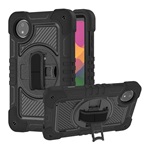 Redmi Pad SE 8.7 GIGAPACK Defender műanyag telefonvédő ütésállóság, vállpánt, FEKETE