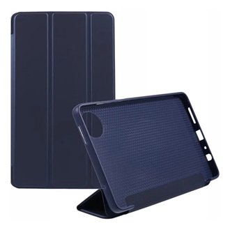 Redmi Pad SE 8.7 GIGAPACK Tok álló, bőr hatású FLIP, asztali tartó, SÖTÉTKÉK