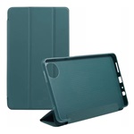 Redmi Pad SE 8.7 GIGAPACK Tok álló, bőr hatású FLIP, asztali tartó, SÖTÉTZÖLD