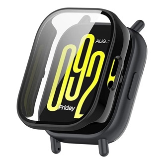 Redmi Watch 5 Active GIGAPACK Műanyag keret BUMPER, ütésállóság + kijelzővédő üveg, FEKETE