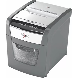 Rexel Optimum AutoFeed+ 50X keresztvágó / konfettivágó iratmegsemmisítő szürke