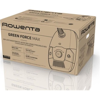 Rowenta RO4933EA Green Force Max Eco porzsákos porszívó fekete