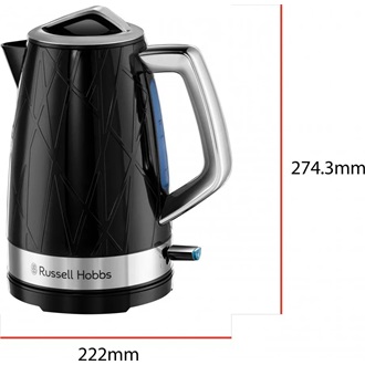 Russell Hobbs 28081-70/RH Structure 1,7L-es fekete vízforraló