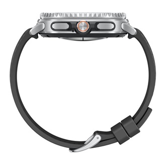 SAMSUNG Galaxy Watch 8 Classic okosóra (eSIM, bőr hatású csuklópánt, 46mm) FEKETE