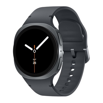 SAMSUNG Galaxy Watch 8 okosóra (eSIM, szilikon csuklópánt, 40mm) GRAFITSZÜRKE