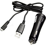 SAMSUNG autós töltő USB aljzat 3.5W + microUSB kábel FEKETE