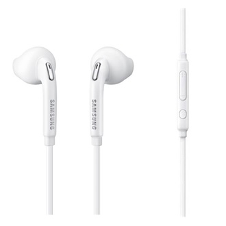 SAMSUNG fülhallgató SZTEREO 3.5mm jack, mikrofon, felvevő gomb, hangerőszabályzó, 1 pár sima pót fülgumi FEHÉR Gigapack