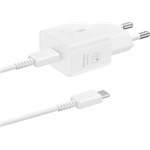 SAMSUNG hálózati töltő Type-C aljzat 25W, PD gyorstöltő + Type-C kábel, FEHÉR