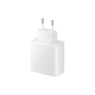 SAMSUNG hálózati töltő Type-C aljzat 45W, PD gyorstöltő + 100cm Type-C kábel, FEHÉR