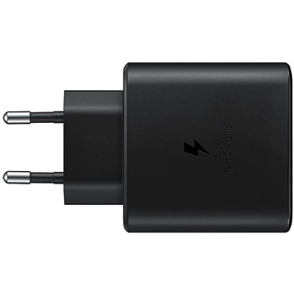 SAMSUNG hálózati töltő Type-C aljzat 45W, PD gyorstöltő + 100cm Type-C kábel, FEKETE