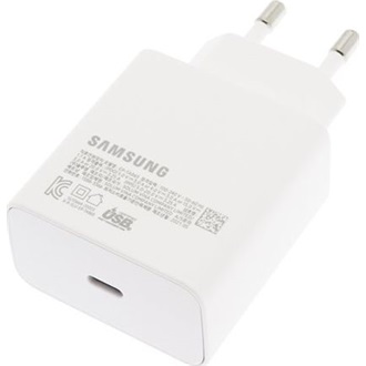 SAMSUNG hálózati töltő Type-C aljzat (65W, PD gyorstöltő) FEHÉR (Gigapack csomagolás)