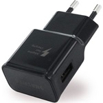 SAMSUNG hálózati töltő USB aljzat (15W, EP-TA20EBE, gyorstöltő) FEKETE (Gigapack csomagolás)