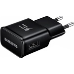 SAMSUNG hálózati töltő USB aljzat (15W, EP-TA200EBE, gyorstöltő) FEKETE (Gigapack csomagolás)