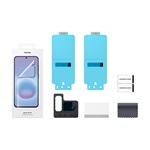 SAMSUNG képernyővédő fólia 2db (törlőkendő + segédkeret) ÁTLÁTSZÓ