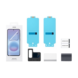 SAMSUNG képernyővédő fólia 2db (törlőkendő + segédkeret) ÁTLÁTSZÓ