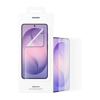SAMSUNG képernyővédő fólia 2db (tükröződésmentes, törlőkendő + segédkeret) ÁTLÁTSZÓ