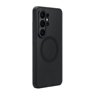 SAMSUNG műanyag telefonvédő (dupla rétegű, gumírozott) FEKETE