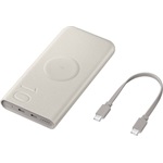 SAMSUNG vésztöltő 2 Type-C aljzat 10000mAh, LED jelzés, BÉZS
